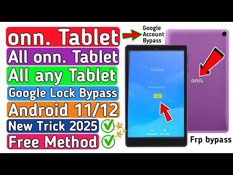 all onn tablet Google account bypass android 11/12 | onn tablet frp bypass android 11/12 /Without PC