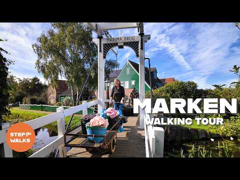Charming Dutch Fishing Village - Marken Walking Tour 4K
