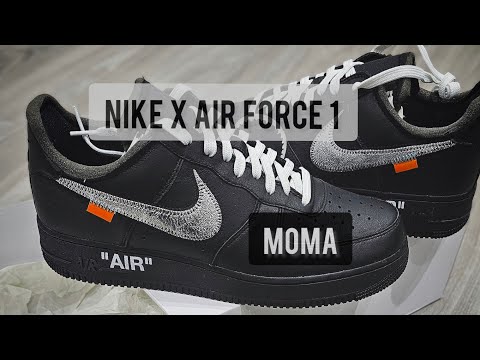 $8500 Nike Off White Air Force 1 Moma.  Black Air Force 1 Energy!  R.I.P Virgil 🕊