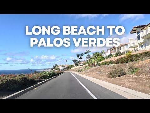 [5K] Downtown Long Beach to Palos Verdes - Driving in Los Angeles, California, USA - ASMR
