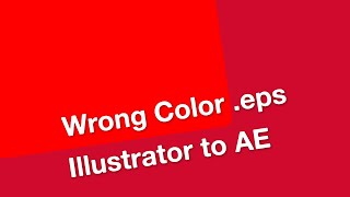 When All Else Failed - After Effects EPS Color
