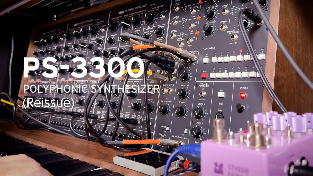 KORG PS-3300 (Reissue) + MOOD MKII + Ventilator [no talking] 即興演奏してみました