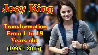Joey King transformation from 1 to 18 years old