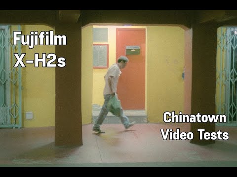 Fujifilm X-H2s - Cinematic Chinatown - 6.2K Graded F-Log in Low Light