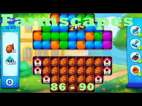 Farmscapes Level 86 - 90 HD Gameplay Walkthrough |  3 - match game | android | ios | pc | app