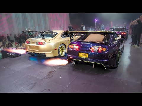 EPIC REV Battle!! Top Secret Toyota Supra VS. Modified Toyota Supra
