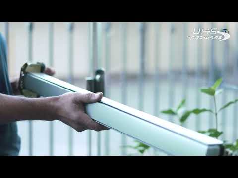GAAB Locks Panic Exit Device for double leaf Glass doors - Modular Door Hardware System