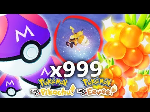 How to get INFINITE MASTER BALLS and GOLDEN BERRIES in Pokemon Let's Go Pikachu and Eevee!