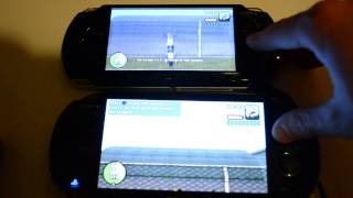 preview picture of video 'Comparison - Sony PSP vs Sony PSVita - GTA Vice City'