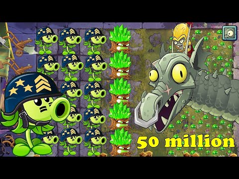 Plants vs. Zombies 2 Arena: Week 227, 50 million, Mega Gatling Pea Tournament