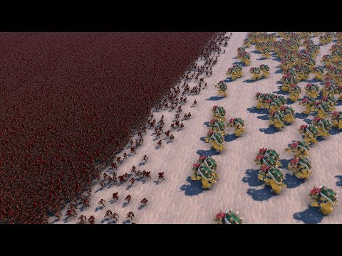 1000 BOWSER vs 40000 SPARTANS - Ultimate Epic Battle Simulator