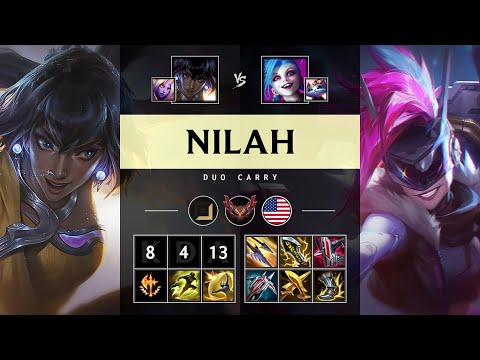 Nilah ADC vs Jinx - NA Grandmaster Patch 25.04