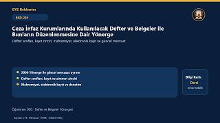 BKD203 | Defter ve Belgeler Yönergesi | Öğretmen ÜDS