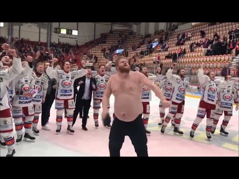 Oskarshamn går upp till SHL | Timrå - Oskarshamn match 7 (Höjdpunkter, firande och intervjuer)
