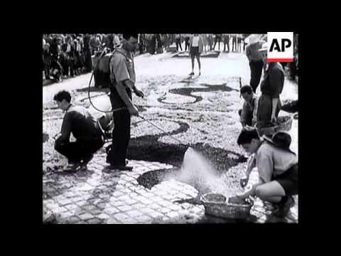 ITALIAN SCENE - STREET OF FLOWERS