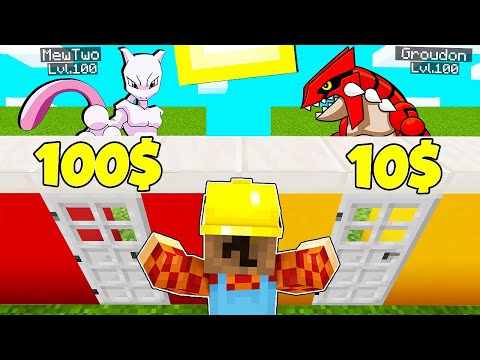 INDOVINA IL COSTO DEI POKEMON LEGGENDARI SU MINECRAFT ITA!!