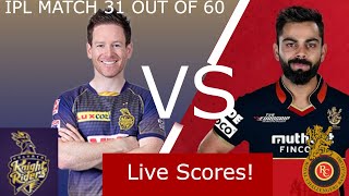 KKR vs RCB | Match 31 out of 60 | Live Score | IPL LIVE 2021 | Sport's Zone