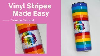 Vinyl Stripes Made Easy Pride Baby Tumbler Tutorial