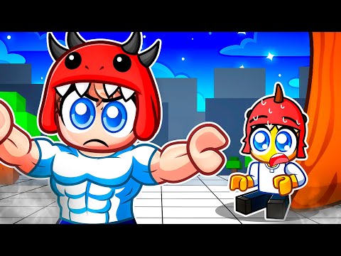 Becoming a PROTECTIVE DINO BRO in Roblox Strongest Battlegrounds!