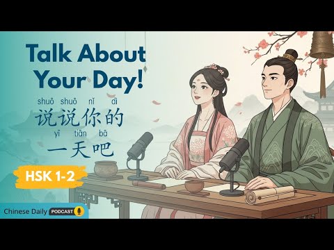 HSK 1–2 | 我的⼀天 My Daily Routine | Learn Everyday Chinese through Real Conversations