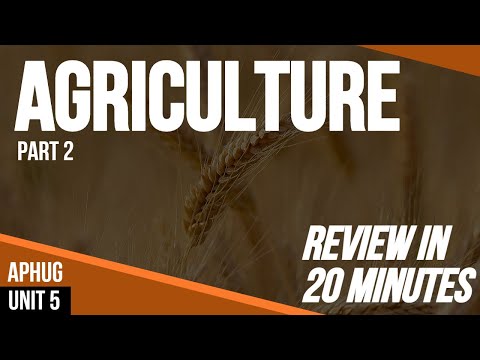 Agriculture (Part 2) | AP Human Geography Unit 5 Review in 20 minutes