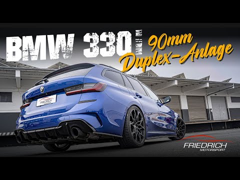 Friedrich Motorsport - 90mm Anlage für BMW G21 330i Klappenanlage