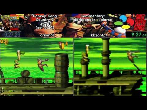 SNES Super Stars 2017 [79] - Donkey Kong Country 2  (Any%) race by crismas and kbzonfc1