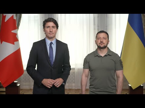 Володимир Зеленський та Джастін Трюдо звернулися до журналістів на Press Gallery Dinner 11.06.2023