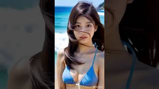 水着美女と波の音５ #aibeauty #ai美女 #aiart #bikini