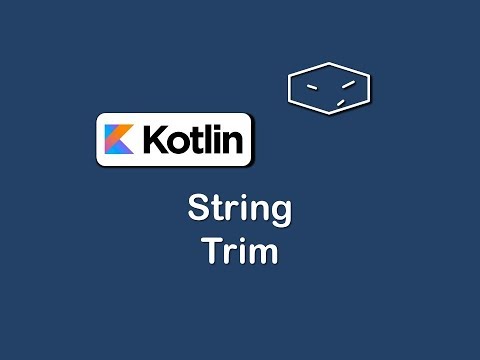 string trim in kotlin