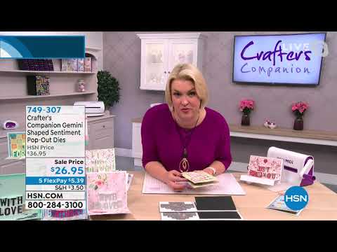 Crafter's Companion Shaped Sentiment PopOut Dies