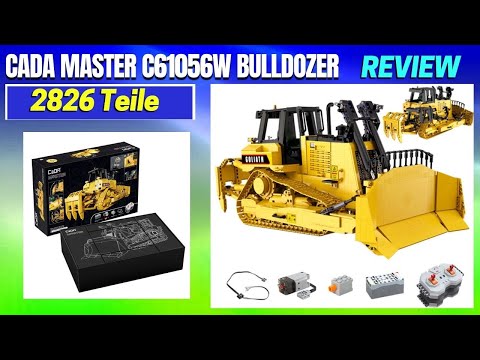 CADA Master 61056 Bulldozer | Super Technik-Set | Braucht sich vor LEGO® 42131 nicht zu verstecken