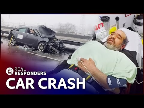 Terrible Hit And Run Car Crash Leaves Taxi Driver Injured | Inside The Ambulance | Real Responders