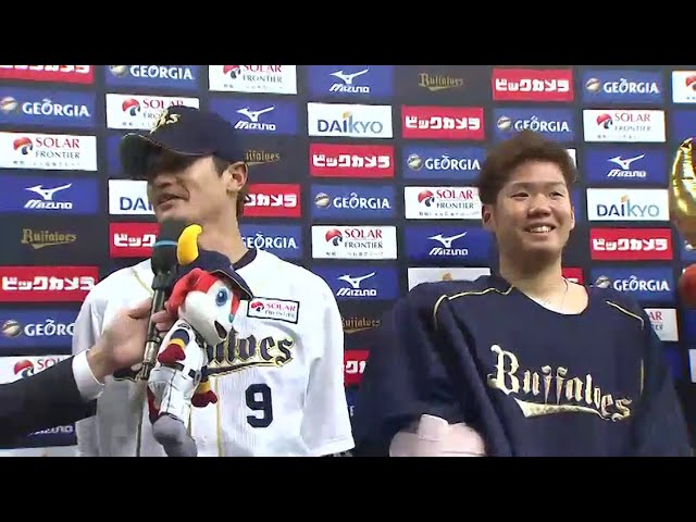 バファローズ坂口選手・西投手ヒーローインタビュー 2014/5/20 バファローズ対タイガース