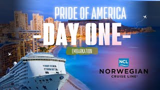 NCL Pride of America Cruise 2025 | Day 1 Full Travel Vlog