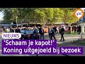 Koning Willem-Alexander uitgejoeld bij bezoek aan Nijmegen