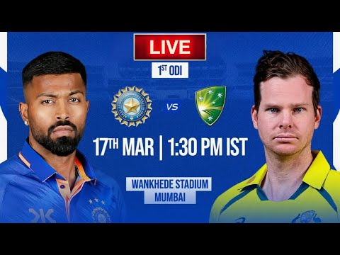 🔴#Индия против #Австралии, первый матч по крикету ODI | Прямая трансляция матча IND против AUS, счёт, комментарии #indvsaus