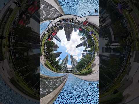 #petronastwintower in unique perspective with @insta360 ​⁠ #malasiya #kulalampur