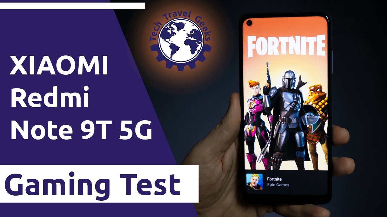 Xiaomi Redmi Note 9T 5G Gaming - FORTNITE, CoD Mobile, PUBG and others