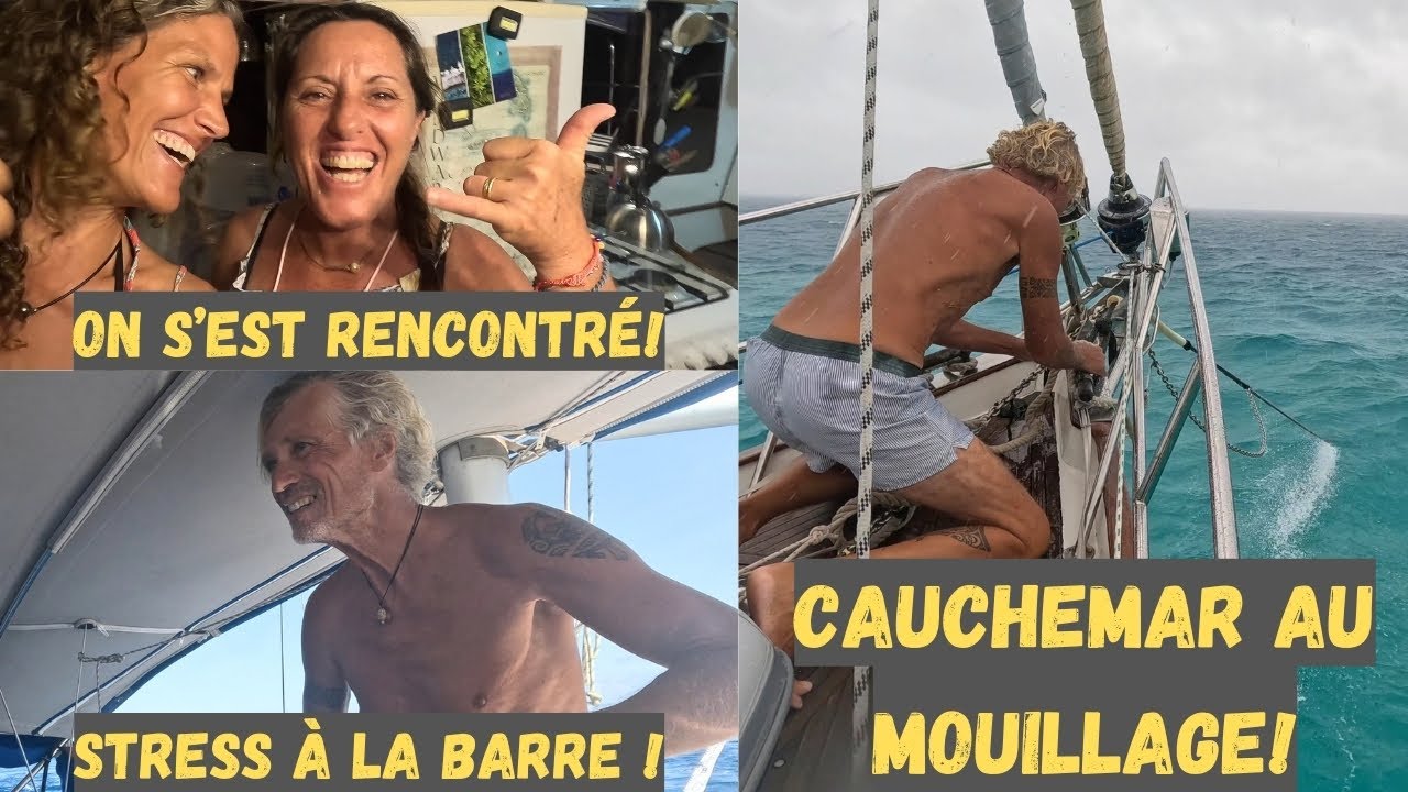Meeting Black Lion, SEASICKNESS, STRESS at the helm and NIGHTMARE at anchor. Ep46