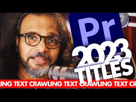 Titles in Adobe Premiere Pro 2023  - اردو / हिंदी