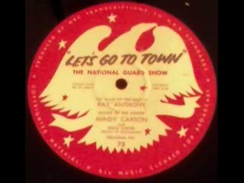 "Let's Go To Town" - Ray Anthony - Program 73 (1954 16" Radio Transcription)