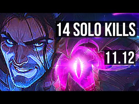 SYLAS vs VEL'KOZ (MID) | 14 solo kills, Legendary, 20/2/4, 500+ games | EUW Diamond | v11.12