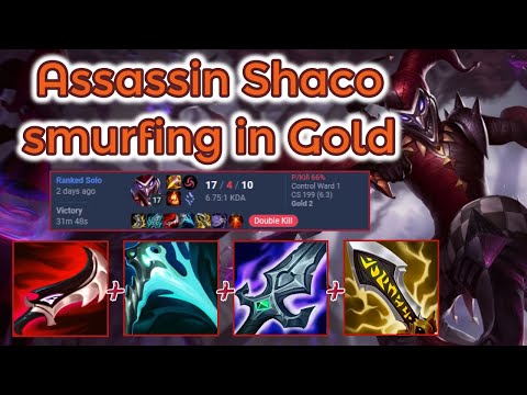 Predator Shaco smurfing in Gold Elo - S13 Ranked [League of Legends] Full Gameplay - Infernal Shaco