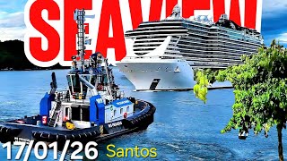 MSC SEAVIEW cruzeiro17/01/26 Santos Salvador Buzios @cruzeiros2025  maior #drone #google