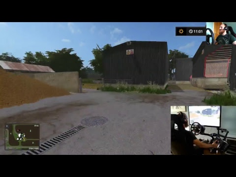 farming simulator 2017 dowland farm on the sever :) live stream e4