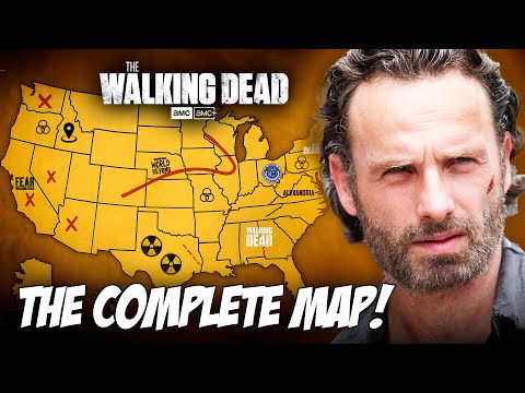 THE MAP OF THE WALKING DEAD UNIVERSE! - EXPLAINED WHERE EVERY STORY HAPPENS