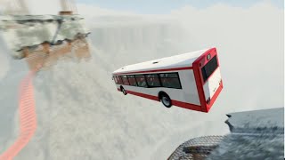 BeamNG DRIVE |  Overcoming Obstacles: Logs and TV Overpass Challenge #4