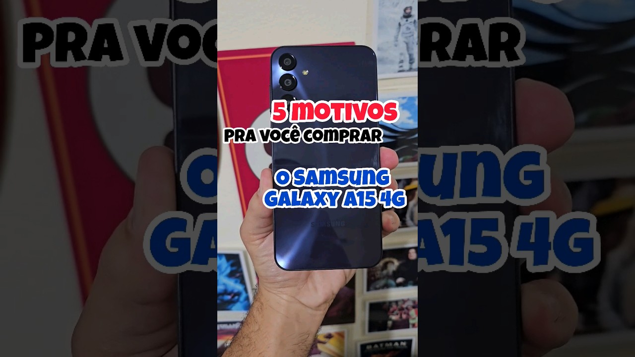 Miniatura da avaliação em vídeo de Smartphone Samsung Galaxy A15 128GB 4GB RAM Azul Escuro