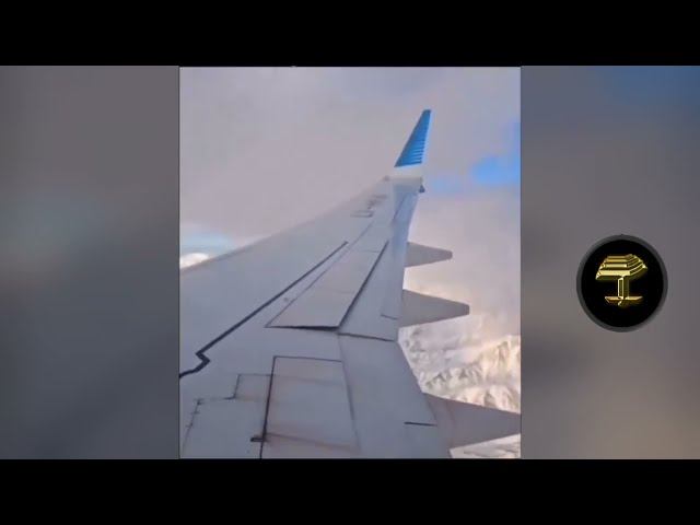 Turbulencia cruzando la Cordillera de los Andes